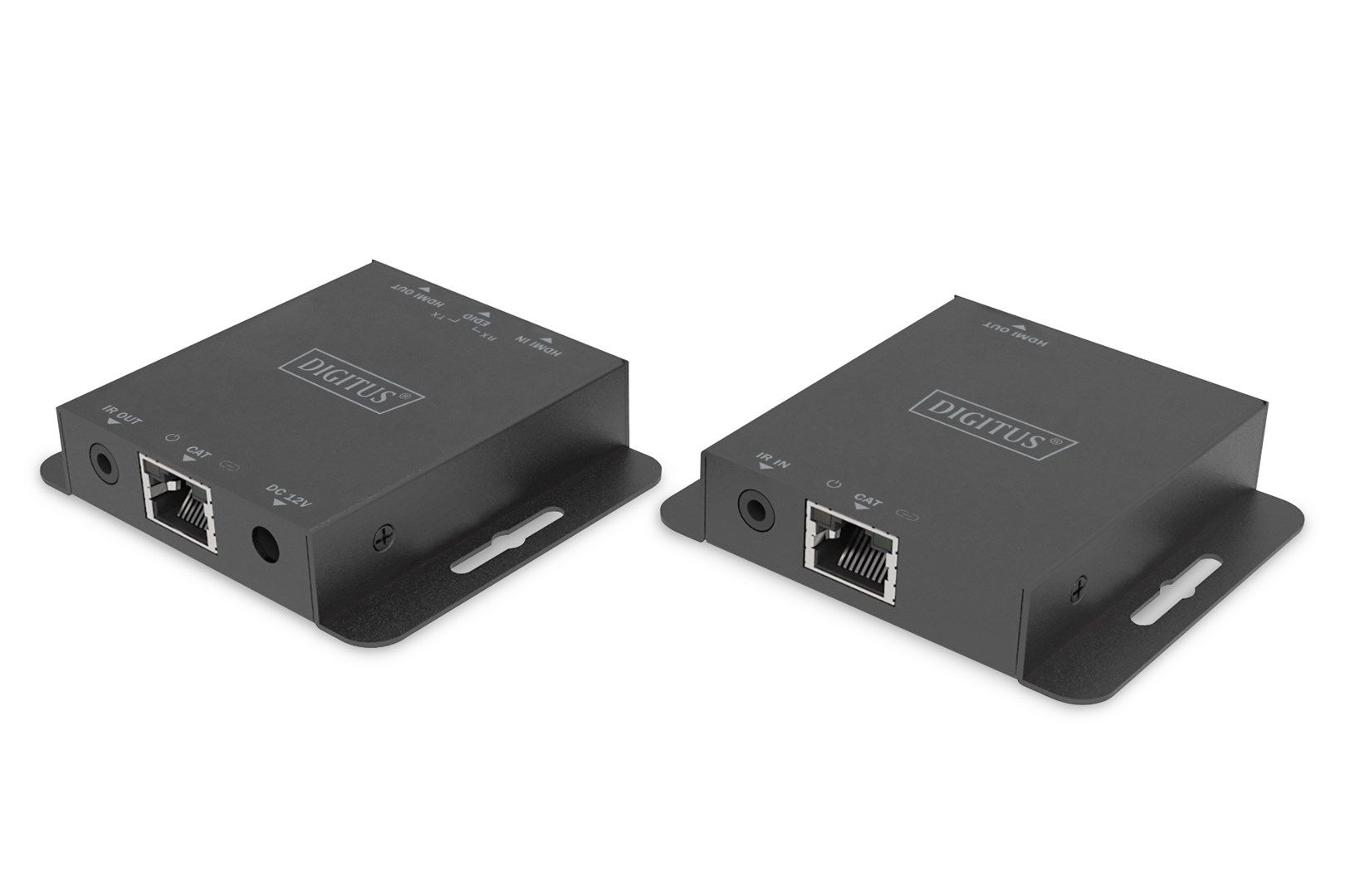DIGITUS HDMI Extender Set USB 70m 4K schwarz