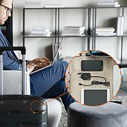 67W GAN PD USB-C MINI CHARGER/WITH 3 TYPES OF DC CONNECTOR - U