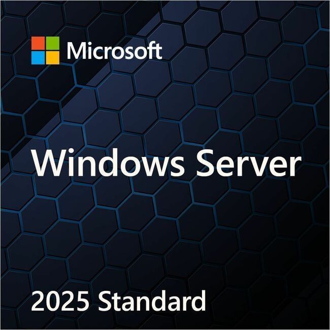 MS 1x Windows Server Standard 2025 64Bit 1pk DSP OEI DVD 16 Core (EN)