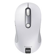 MOUSE Baseus F02 PC sau NB wireless, 2.4GHz si Bluetooth, optic, 800/ 1200/1600 dpi,butoane/scroll 4/1, alb,