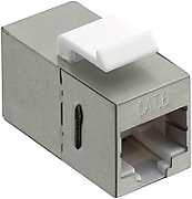 CUPLA RJ-45 LOGILINK pt. cablu FTP, SFTP, Cat6, 2 x RJ-45 (T), ecranat, metal, keystone, latime 14.6mm, 