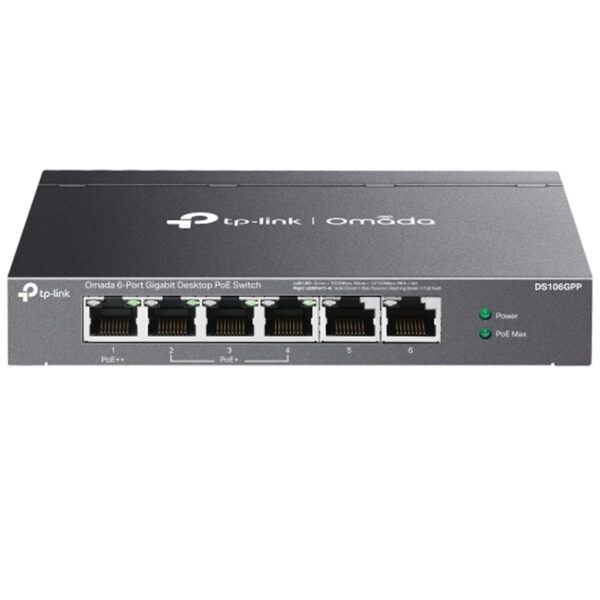 Switch TP-Link DS106GPP, 6 porturi 10 / 100 / 1000 MBs