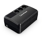 UPS CYBER POWER Line Int.  fara management,   650VA/ 360W, AVR, 3 x socket Schuko, indicatie status cu LED, 1 x baterie 12V/5Ah, Backup: 21-35 min, incarcare pana la 8h, GreenPower, 