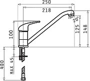 PYRAMIS ASALIA 090922438 Carbon kitchen mixer_1