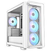 Carcasa ASUS A23 PLUS Mid Tower ARGB ALB, Tempered Glass, Sloturi Expansiune 5, Drive Bays: 2x3.5