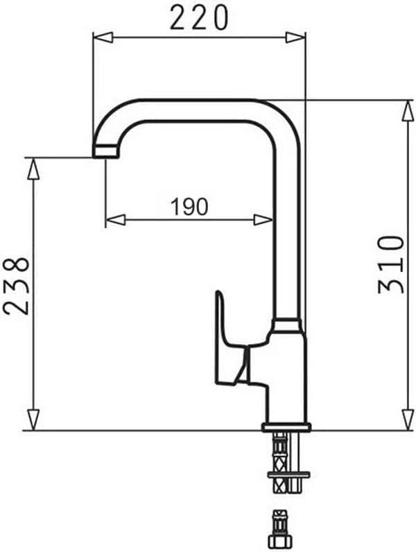 PYRAMIS SILVIO mixer tap vanilla_3