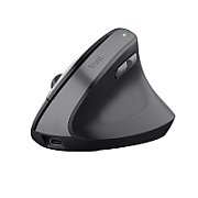 Mouse ergonomic fara fir Trust Bayo II, rezolutie maxima 2400 DPI, 6 butoane, interfata USB-C,  2.4GHz, negru_1