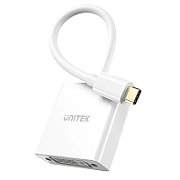 UNITEK ADATPER USB-C - DVI 1080P@60HZ WHT 15CM M/F_1