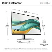 HP S5 PRO 524PF 23.8 FHD (1920x1080) IPS 350n 5ms DP HDMI HAS USB-B 3/3/0