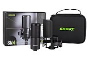 Shure SM4-K-KIT - condenser microphone  externally polarised  handle  popfilter  case_1