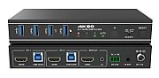 Switcher KVM 2x1, HDMI 4K@60, 18Gbps, HDCP2.3, HDR/HDR10/HDR10+/Dolby Vision, cu RS232 si telecomanda_1