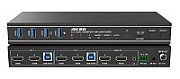 Switcher KVM 2x1, Dual HDMI 4K@60 Monitor, 18Gbps, HDCP2.3, HDR/HDR10/HDR10+/Dolby Vision, cu RS232 si telecomanda_1