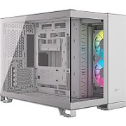 Carcasa CORSAIR iCUE LINK 2500X Micro ATX Dual Chamber White, Tempered Glass, mATX, Cooling Layout: Top: 3x120mm sau 2x140mm, Side: 2x120mm, Bottom: 3x120mm sau 2x140mm, Rear: 1x120mm, Expansion Slots 4, 2x2.5 SSD 2x3.5 HDD, no psu included_1