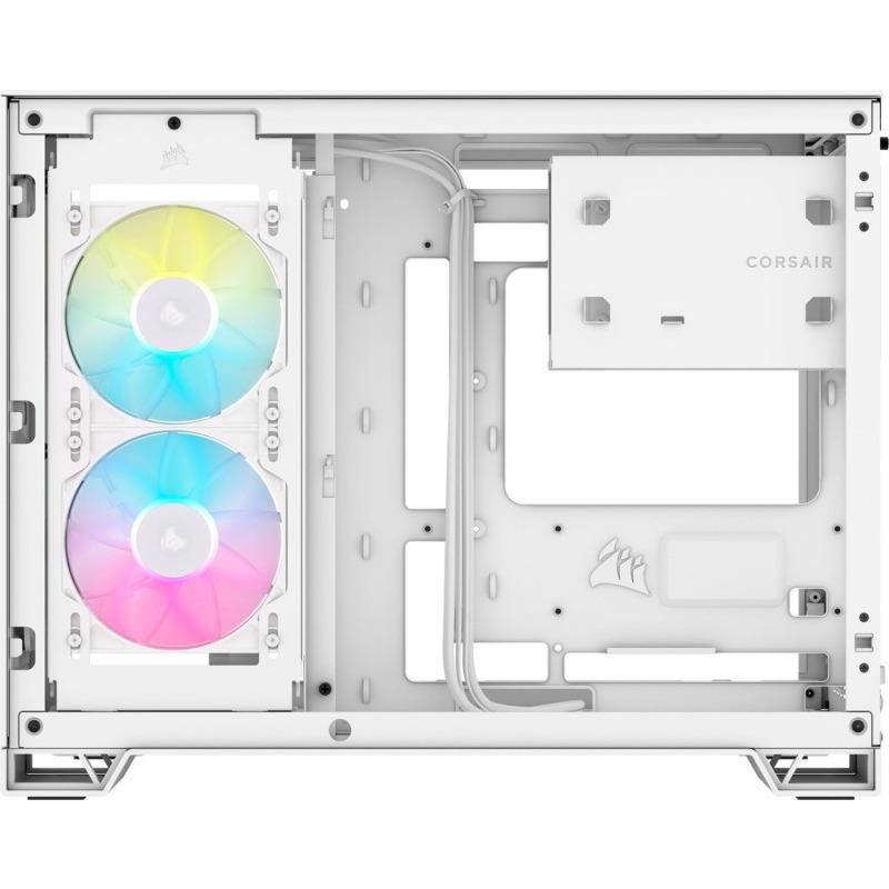 Carcasa CORSAIR iCUE LINK 2500X Micro ATX Dual Chamber White, Tempered Glass, mATX, Cooling Layout: Top: 3x120mm sau 2x140mm, Side: 2x120mm, Bottom: 3x120mm sau 2x140mm, Rear: 1x120mm, Expansion Slots 4, 2x2.5 SSD 2x3.5 HDD, no psu included_4