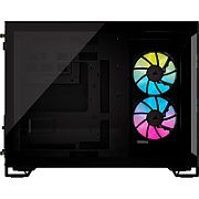 Carcasa CORSAIR iCUE LINK 2500X Micro ATX Dual Chamber Black, Tempered Glass, mATX, Cooling Layout: Top: 3x120mm sau 2x140mm, Side: 2x120mm, Bottom: 3x120mm sau 2x140mm, Rear: 1x120mm, Expansion Slots 4, 2x2.5 SSD 2x3.5 HDD, no psu included_3