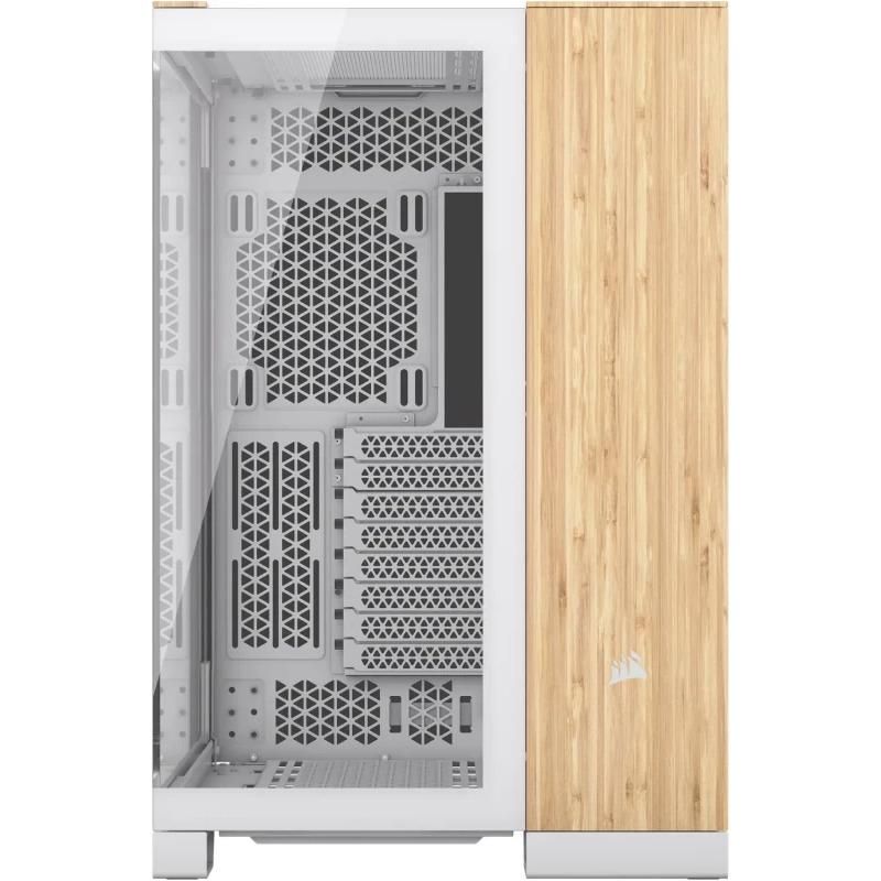 Carcasa CORSAIR 6500X Mid-Tower Dual Chamber E-ATX WHITE/BAMBOO WOOD Tempered Glass, Cooling Layout -fata: none, sus: 3x120mm sau 3x140mm, lateral: 3x120mm, jos: 3x120mm sau 3x140mm, spate: 1x120mm sau 1x140mm Compatibilitate Radiator -fata: none, sus: 360mm 280mm 240mm, lateral: 360mm 240mm, jos_3