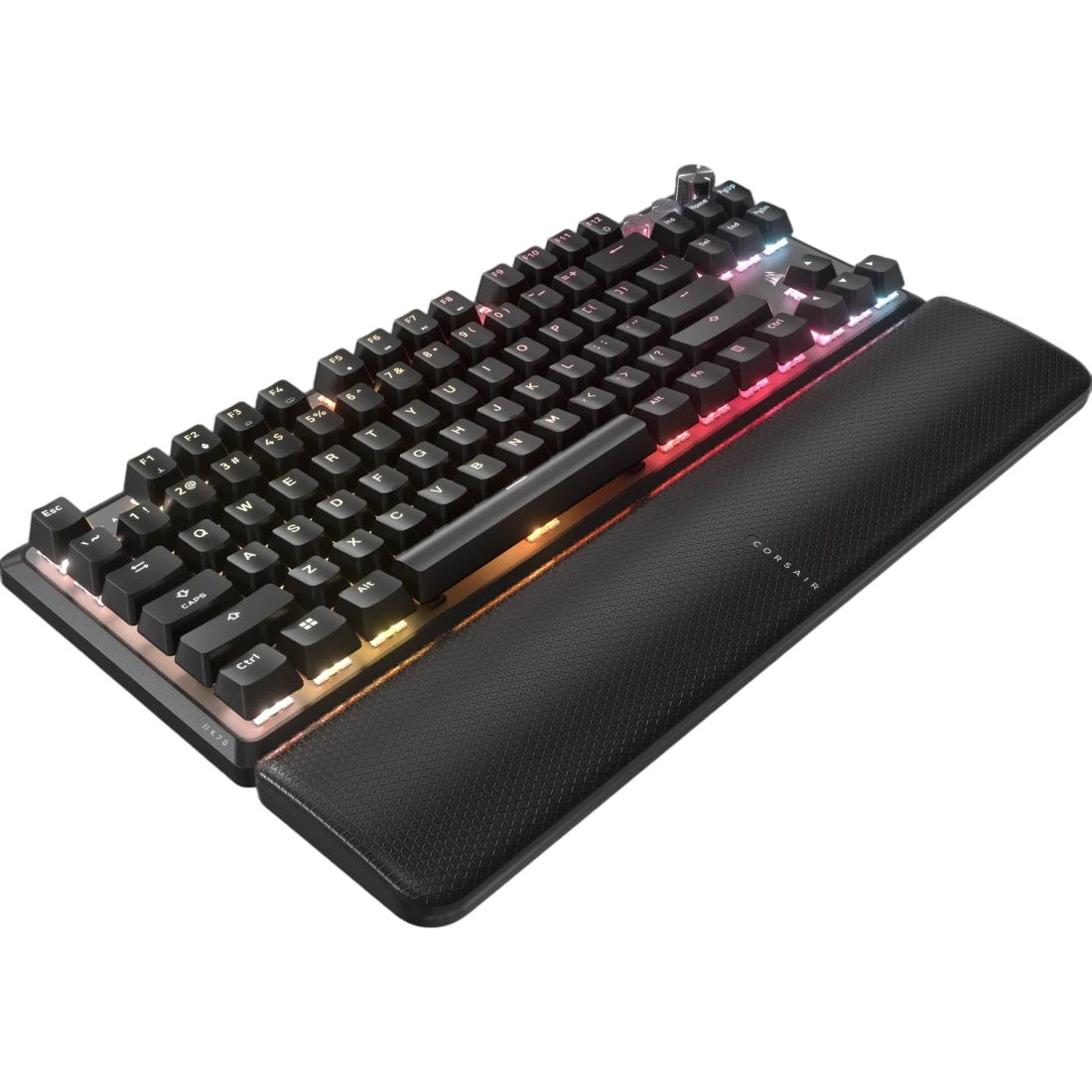 Tastatura Gaming Corsair K70 PRO TKL, RGB LED, switch CORSAIR MGX V2, USB, Negru_2