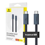 CABLU alimentare si date Baseus Flash Series 2 USB4, Fast Charging Data Cable pt. smartphone, video 8K@60Hz, USB Type-C la USB Type-C 240W, 1m, negru 