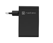 NATEC RIBERA GAN WALL CHARGER 3X USB-C + 1X USB-A 100W BLACK