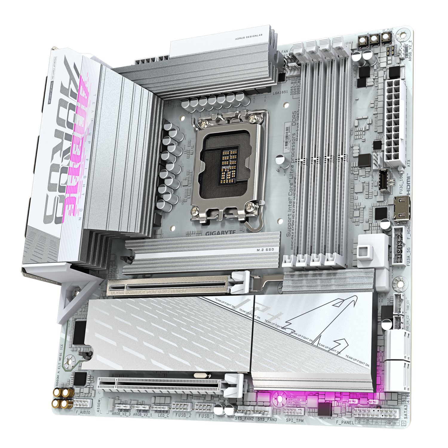 B860M AORUS ELITE WIFI6E ICE, LGA1851, DDR5, BT, mATX, Alb_3