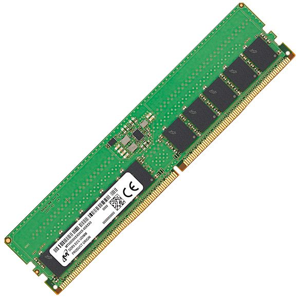 Micron ECC UDIMM DDR5 16GB 1Rx8 5600MHz PC5-44800 MTC10C1084S1EC56BR