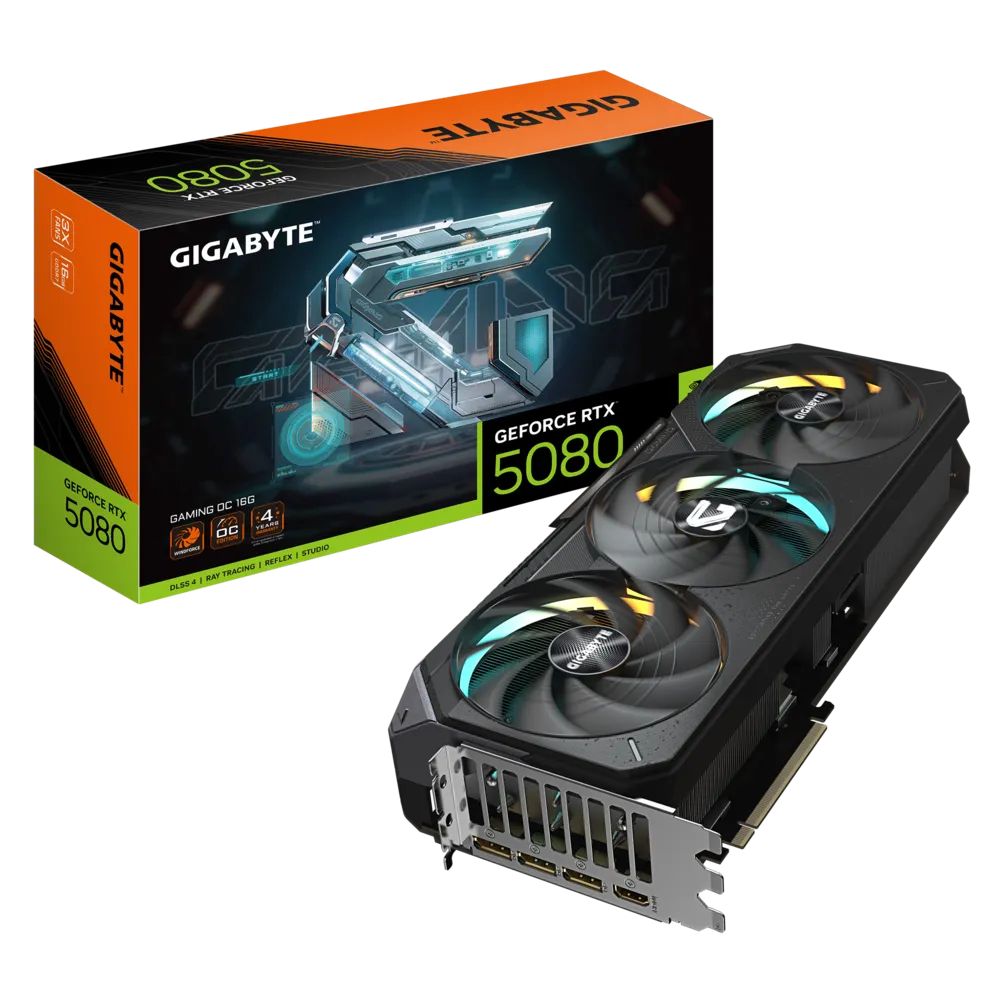 Placa video GIGABYTE GeForce RTX 5080 GAMING OC 16 GB GDDR7 256 bit