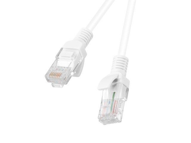 Patch cord Lanberg  RJ45, 1.5 m, alb