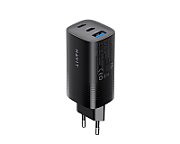 Havit UC20 - GaN 65 W three-port travel charger  black