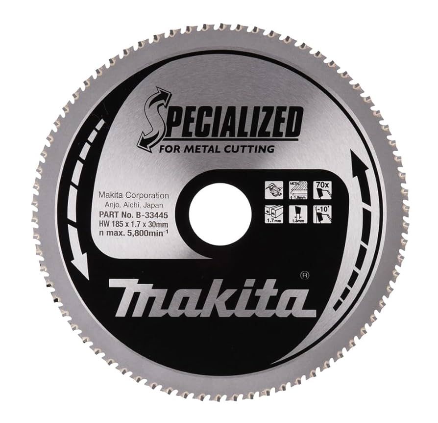 Specialized Tungsten Carbide Metal Cutting Saw Blade  185 mm x 30 mm arbor  70 Teeth