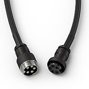 Glorious GMMK Coiled Cable Phantom Black  Spiralkabel  USB-C/USB-A  black