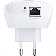 Wireless Range Extender TP-link, N300, Wall Plugged, 2.4GHz, 2 antene interne, 1 port LAN/WAN, Range extender button / Range extender mode, Atheros, 2T2R_3