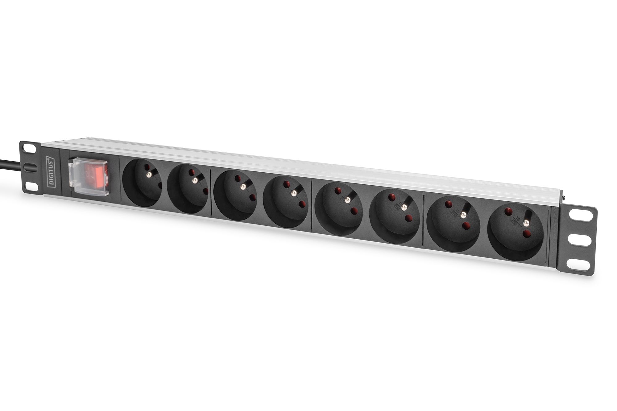 Digitus DN-95402-1-FR unități de distribuție a energiei electrice (PDU) 8 ieșire(i) AC 1U
