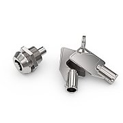 KEYED ALIKE CYLINDER AND KEYS/25EC BLACK