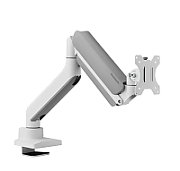 Brat monitor pentru ecrane curbate Neomounts DS70PLUS-450WH1 pentru display-uri cu diagonale 17 -49 , sistem de prindere VESA 75x75~100x100, greutate maxima suportata 18kg, full motion, tilt +45°, swivel 90°, rotate 180°, distanta fata de perete 108-568mm gas spring culoare alb. Garantie 5 ani