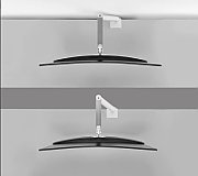 Brat monitor pentru ecrane curbate Neomounts DS70PLUS-450WH1 pentru display-uri cu diagonale 17 -49 , sistem de prindere VESA 75x75~100x100, greutate maxima suportata 18kg, full motion, tilt +45°, swivel 90°, rotate 180°, distanta fata de perete 108-568mm gas spring culoare alb. Garantie 5 ani