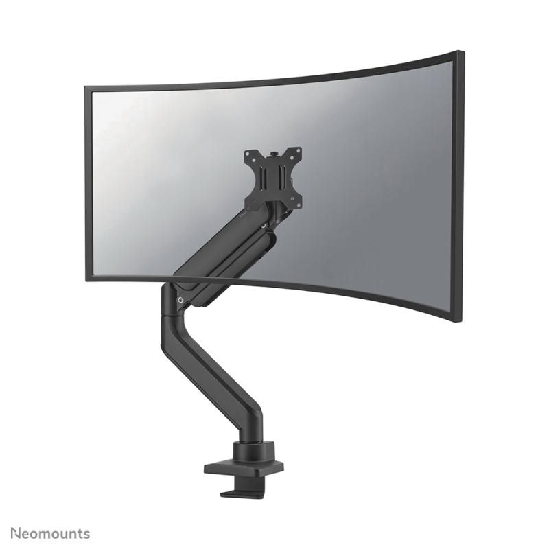Brat monitor pentru ecrane curbate Neomounts DS70PLUS-450BL1 pentru display-uri cu diagonale 17 -49 , sistem de prindere VESA 75x75~100x100, greutate maxima suportata 18kg, full motion, tilt +45°, swivel 90°, rotate 180°, distanta fata de perete 108-568mm gas spring culoare negru. Garantie 5 ani