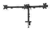 Brat triplu Neomounts DS60-600BL3 pentru display-uri cu diagonale 17 -27 , sistem de prindere VESA 75x75~100x100, greutate maxima suportata 6 - per ecrankg, full motion, tilt +45°, swivel 90°, rotate 180°, distanta fata de perete 137-601mm culoare negru. Garantie 5 ani