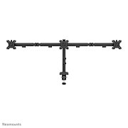Brat triplu Neomounts DS60-600BL3 pentru display-uri cu diagonale 17 -27 , sistem de prindere VESA 75x75~100x100, greutate maxima suportata 6 - per ecrankg, full motion, tilt +45°, swivel 90°, rotate 180°, distanta fata de perete 137-601mm culoare negru. Garantie 5 ani