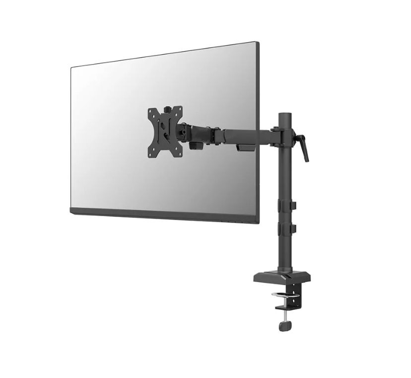 Brat monitor Neomounts DS60-600BL1 pentru display-uri cu diagonale 10 -32 , sistem de prindere VESA 75x75~100x100, greutate maxima suportata 8kg, full motion, tilt +45°, swivel 90°, rotate 180°, distanta fata de perete 172-496mm culoare negru. Garantie 5 ani