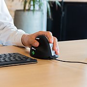 R Go Tools R-Go HE Mouse ergonomic left USB medium black/silver retail