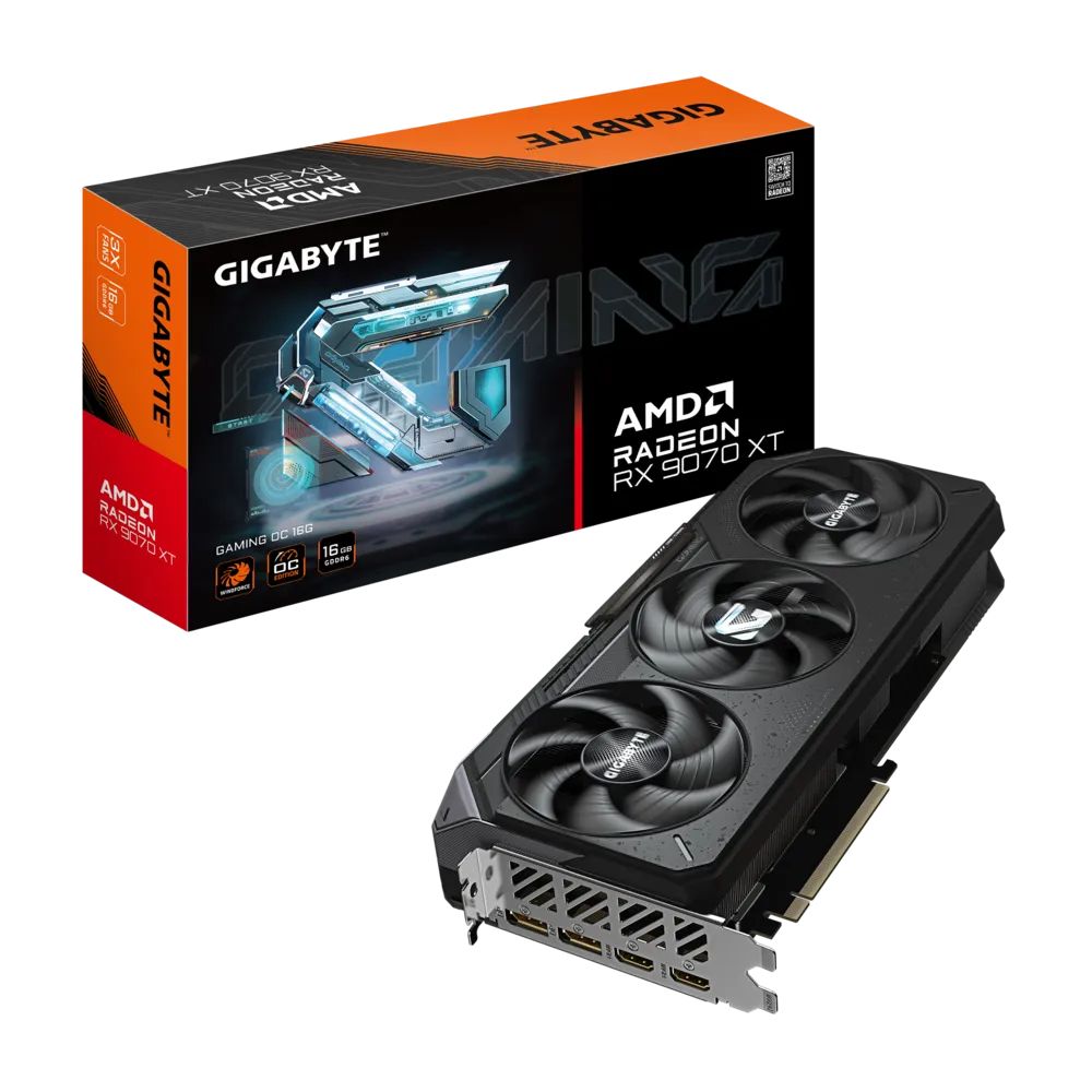 Placa video GIGABYTE Radeon RX 9070 XT GAMING OC 16 GB GDDR6 256 bit
