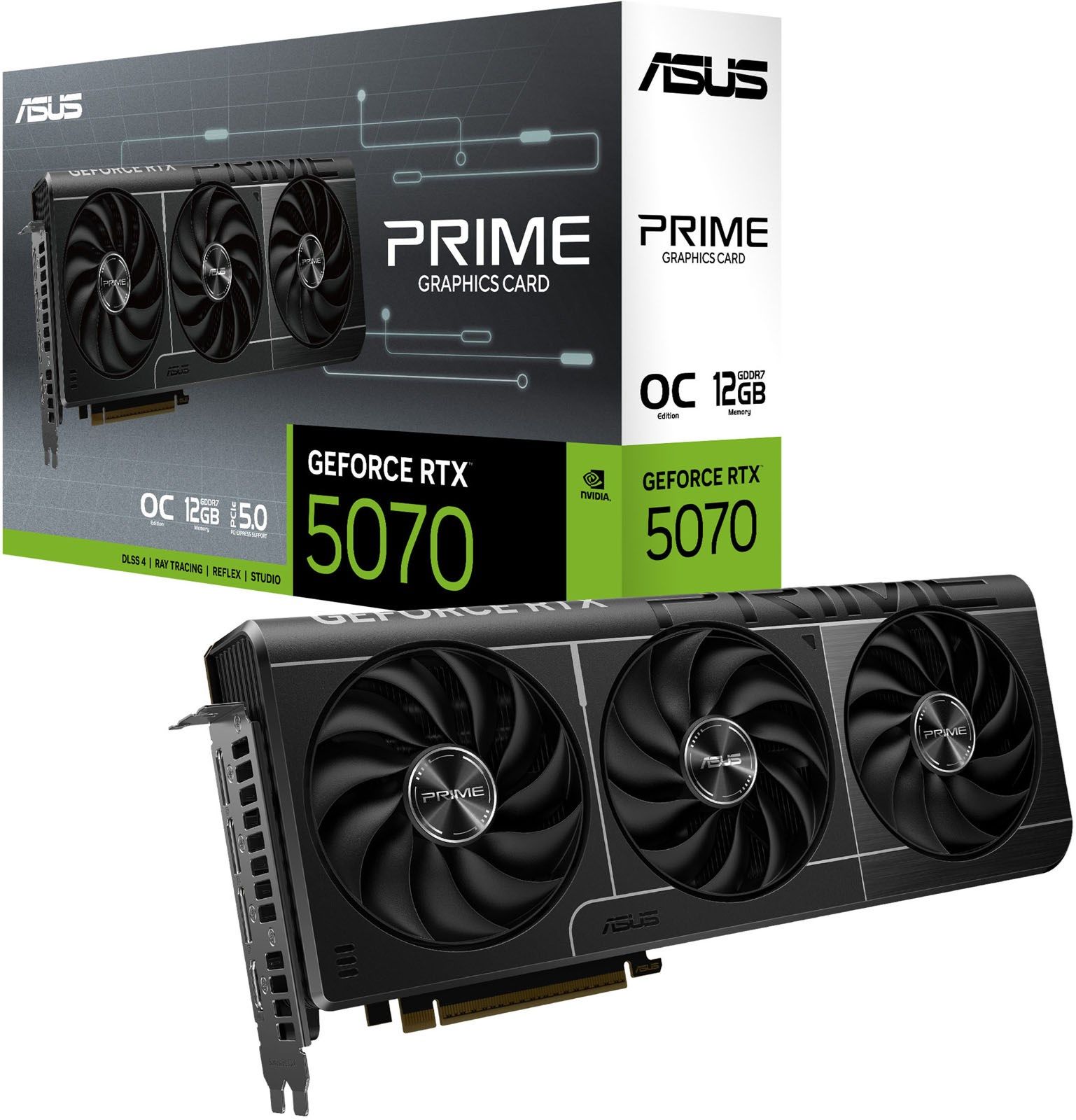 Placa video ASUS GeForce RTX 5070 PRIME OC 12 GB GDDR7 192 bit