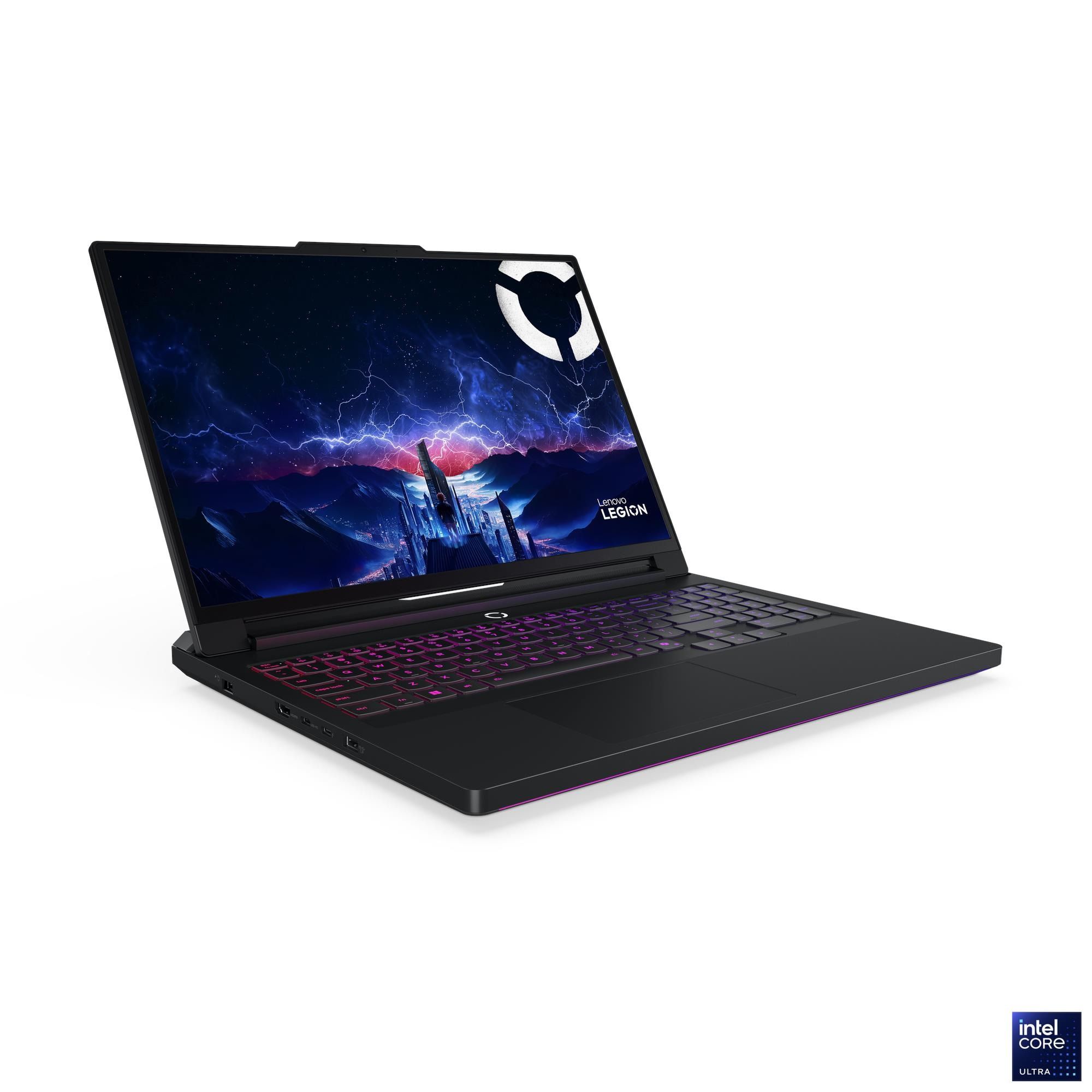 Laptop Lenovo Legion Pro 7 16IAX10H 83F50048RM, 16 inch 2560 x 1600, Intel Core Ultra 9 275HX (24 C / 24 T, 2.7 GHz - 5.4 GHz, 40 MB cache, 28 W), 64 GB DDR5, 1 TB SSD, Nvidia GeForce RTX 5070 Ti, Fara sistem de operare, Negru