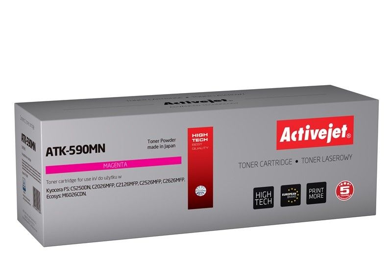 Activejet ATK-590MN Toner Cartridge (replacement for Kyocera TK-590M Supreme 5000 pages magenta)