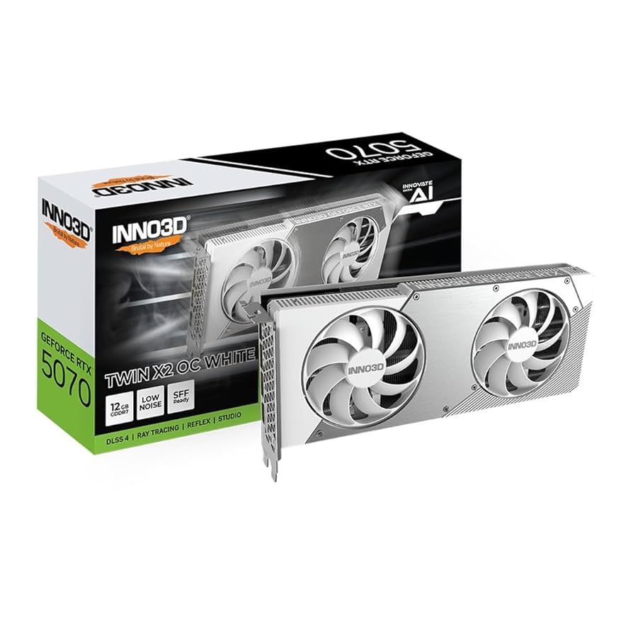 Inno3D GeForce RTX 5070 TWIN X2 OC WHITE NVIDIA 12 GB GDDR7