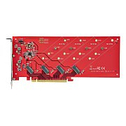 QUAD M.2 PCIE X16 SSD ADAPTER/WITH BIFURCATION PCIE 4.0