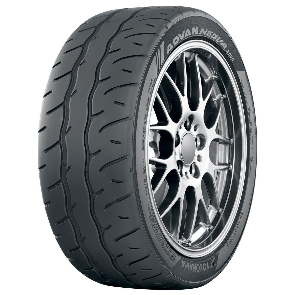 Tire 255/40 R17 98W Yokohama ADVAN NEOVA AD09 Label: D-A-B-71 dB