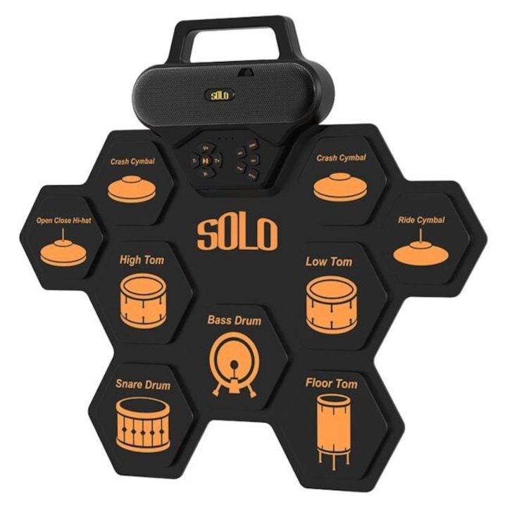 NN SOLO roll-up electronic drum set USB-C MP3