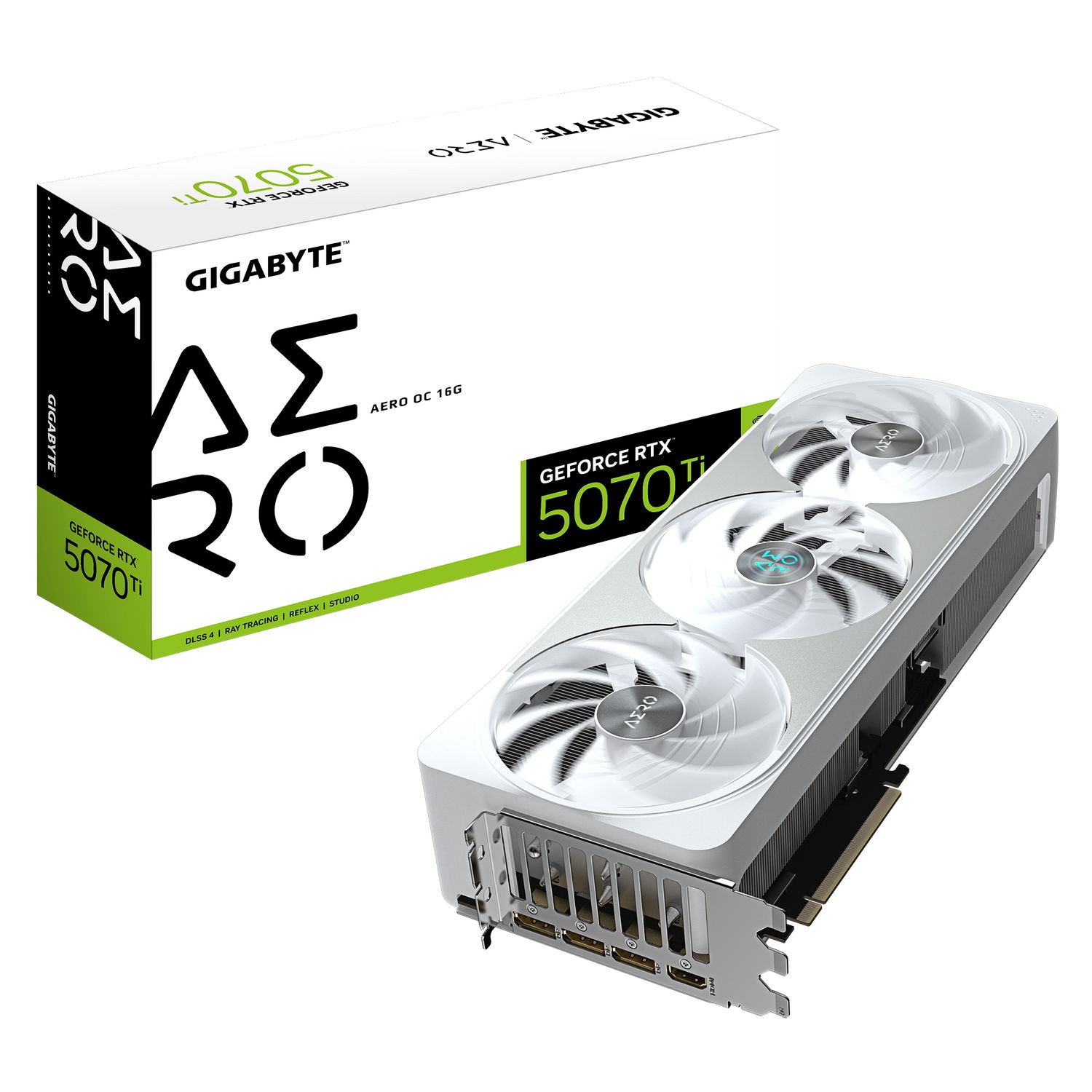 Placa video GIGABYTE GeForce RTX 5070 Ti AERO OC 16 GB GDDR7 256 bit