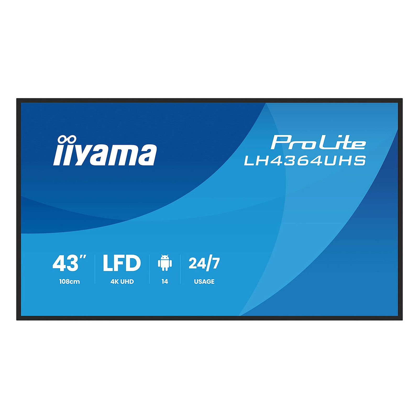 Monitor 43 inch IIyama LH4364UHS-B1AG 3840 x 2160